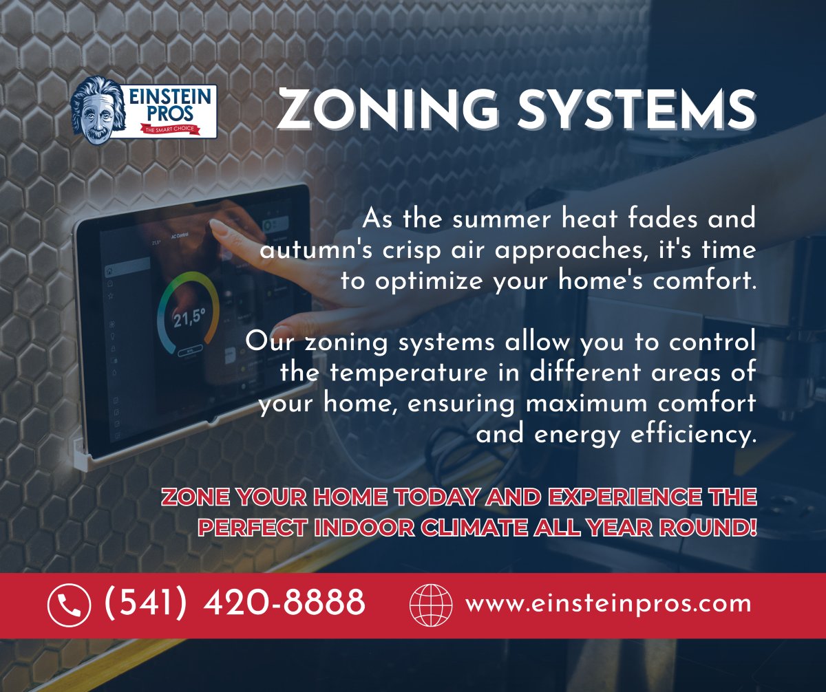 einsteinpros_'s tweet photo. Fall is here, and so is comfort. Our zoning systems can help you create the perfect indoor climate. 🍂🏠

☎️(541) 420-8888
💻https://t.co/Hs3qqE0hW0

#centraloregon #centralOR #oregon #bendoregon #redmondoregon #oregonlife #livinginoregon #oregonweather #hvacoregon #fall2024 https://t.co/TaM70nZLDk