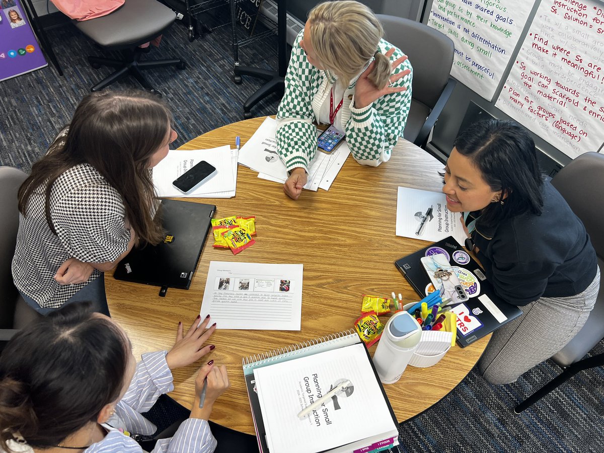 mrschelsiegrant's tweet photo. A new year, a new academic targeted support cycle! Today 5th grade and 1st grade teachers at @SullyES_LCPS learned about how to plan for small group instruction and spent time planning for implementation next week! @A_Boehret05 Peep that picture jigsaw 🧩 #QTEL https://t.co/nooI530Ro9