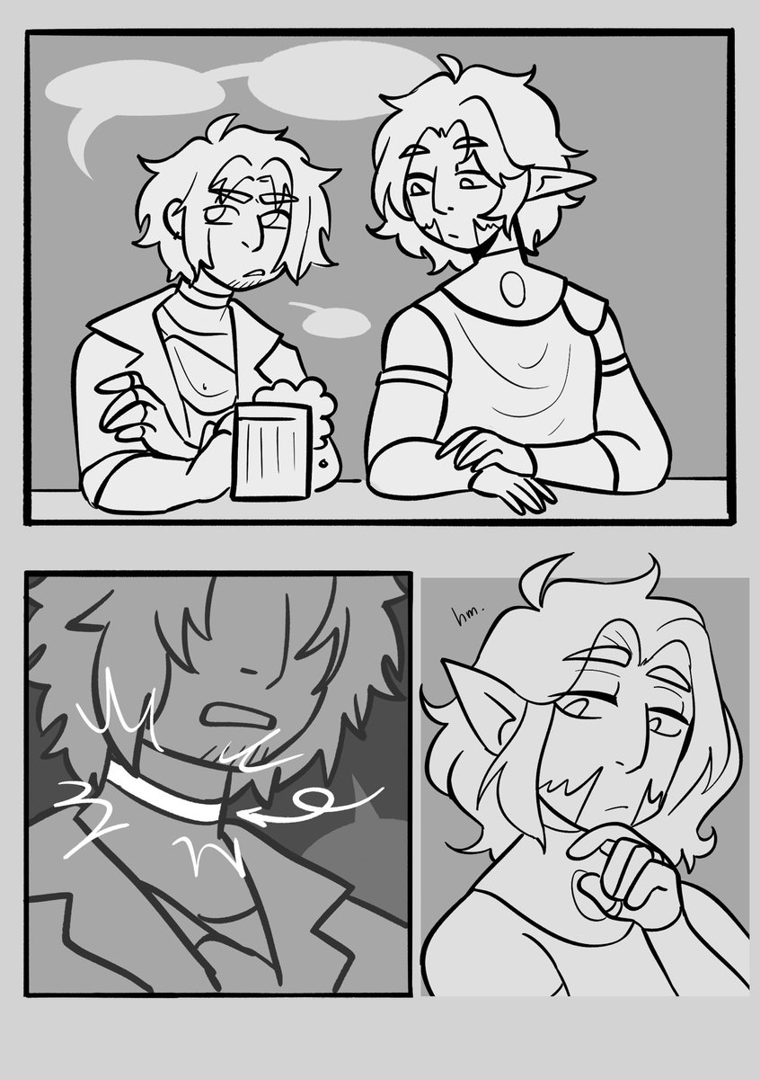 Victor_Alafael's tweet photo. #Urithan comic NSFW (1/2)
I’ve always thought Thancred’s choker looked an awful lot like a collar… https://t.co/g4PtzGXKw7