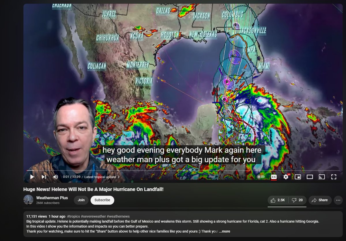 PatsPredictor's tweet image. Weatherman Plus became a downcaster for once, lol
Still pretty bad considering that we are in the early stages of rapid intensification.