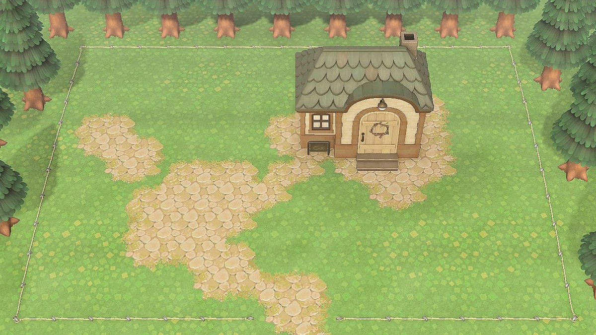 pokemori_toto's tweet photo. お庭の歩道クリエイト🌳その76
『森の別荘地🌳🌲🐑』

マイデザインいしだたみを使用した森の別荘地です🌼🌿

①歩道をひく　
②木と低木草花を置く
③家具を置く　
④完成です🍃

久し振りのマイデザイン歩道です☺️

#あつ森 #歩道クリエイト
 #animalcrossing #ACNH https://t.co/L42GvFIKL7
