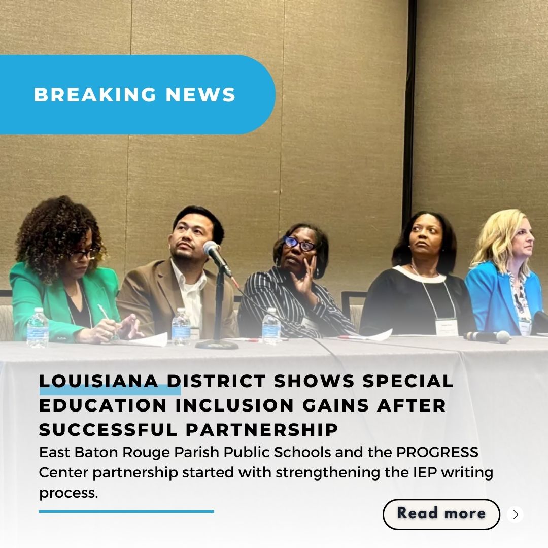 East Baton Rouge Parish Public Schools show major gains in special ed inclusion after a successful partnership with the PROGRESS Center, improving IEPs &amp; parent-school relations. #Inclusion #SpecialEducation #IEP #EdChat 
Read More: k12dive.com/news/louisiana…
