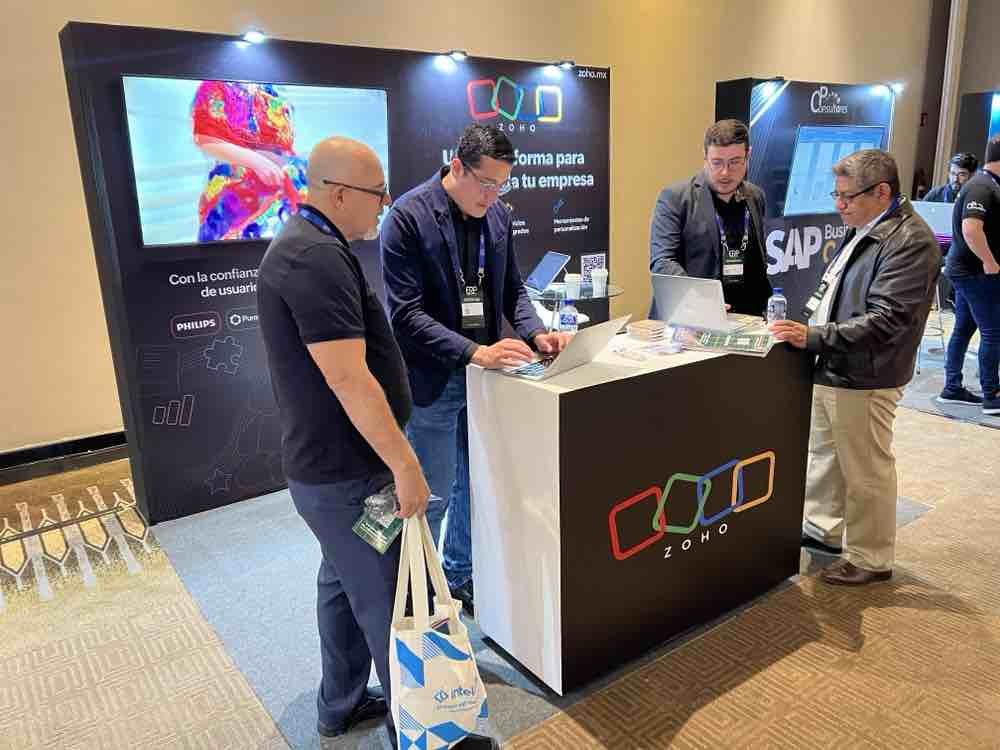 Zoho_Latam's tweet photo. ¡Zoho está presente en el #ERPSummit México! Hoy, nuestro equipo de expertos está en Ciudad de México, mostrando el poder de nuestras aplicaciones. ✨
#VamosZoho #ZohoLatam #TransformaciónDigital #ERP https://t.co/xmtMLFjEUt