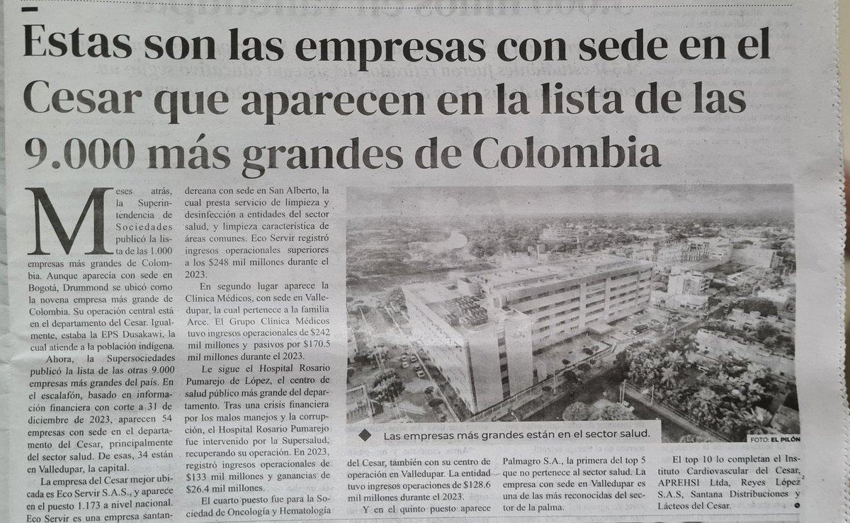 ricardoereyesl's tweet photo. Mi futuro &amp; Don Campo (Reyes Lopez) En el listado de las empresas + grandes del país. Gracias a nuestros clientes y colaboradores, quienes son el verdadero combustible y razón de ser de nuestro presente y futuro.
Gracias por ser parte de esta gran familia!
https://t.co/GJ3gW33fra https://t.co/YzSZoZ78EJ