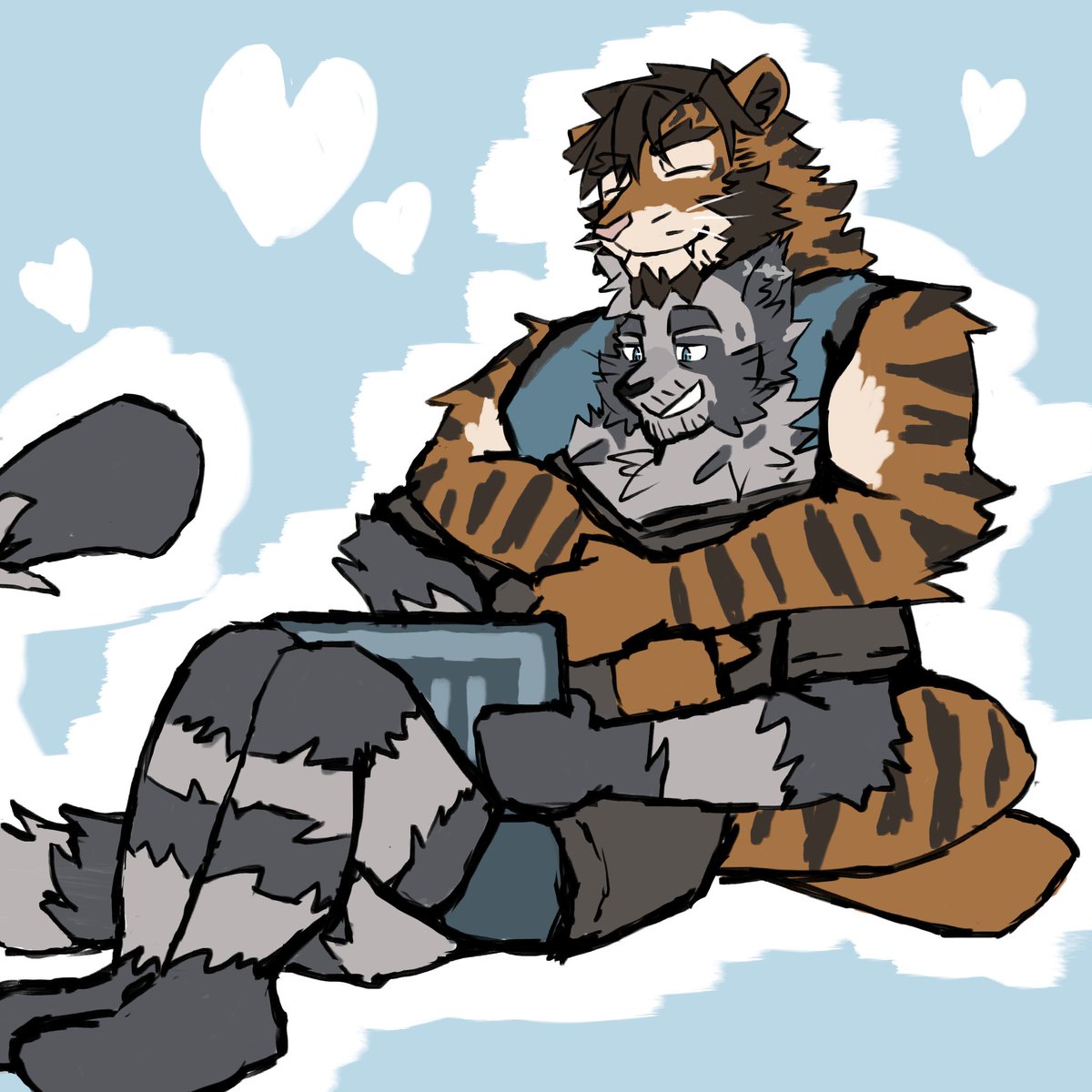 you make me happier than i ever thought id feel <a href="/graysheartart/">gray</a> 💙💙