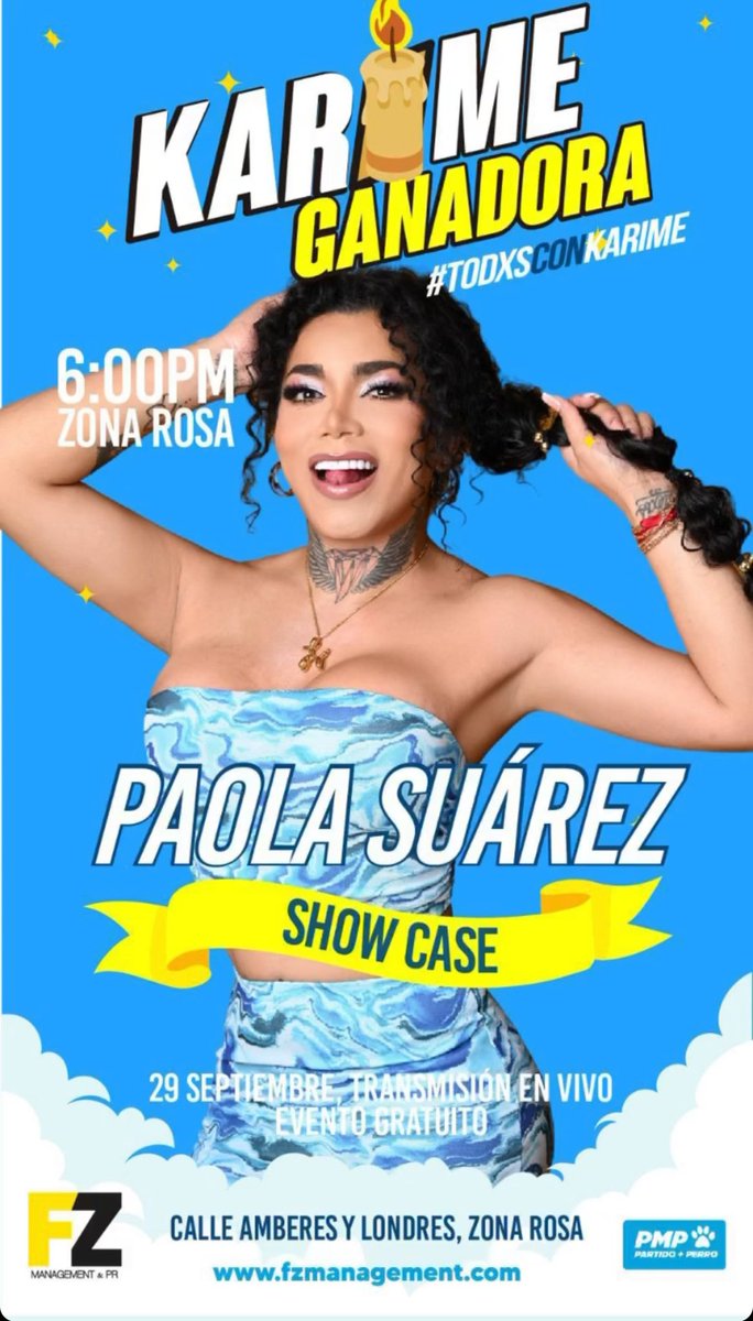 ClipPIug's tweet photo. Amigos todos apoyamos a @karimepindter_ es nuestra ganadora y siempre con el cirio prendido todo nuestro apoyo @partybusmexico #KarimeGanadora https://t.co/yRz9XJdQaV
