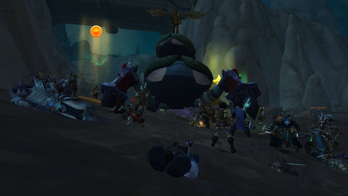 POV: You are dead and you watch the raid down the boss without you. 

But in RP fashion!