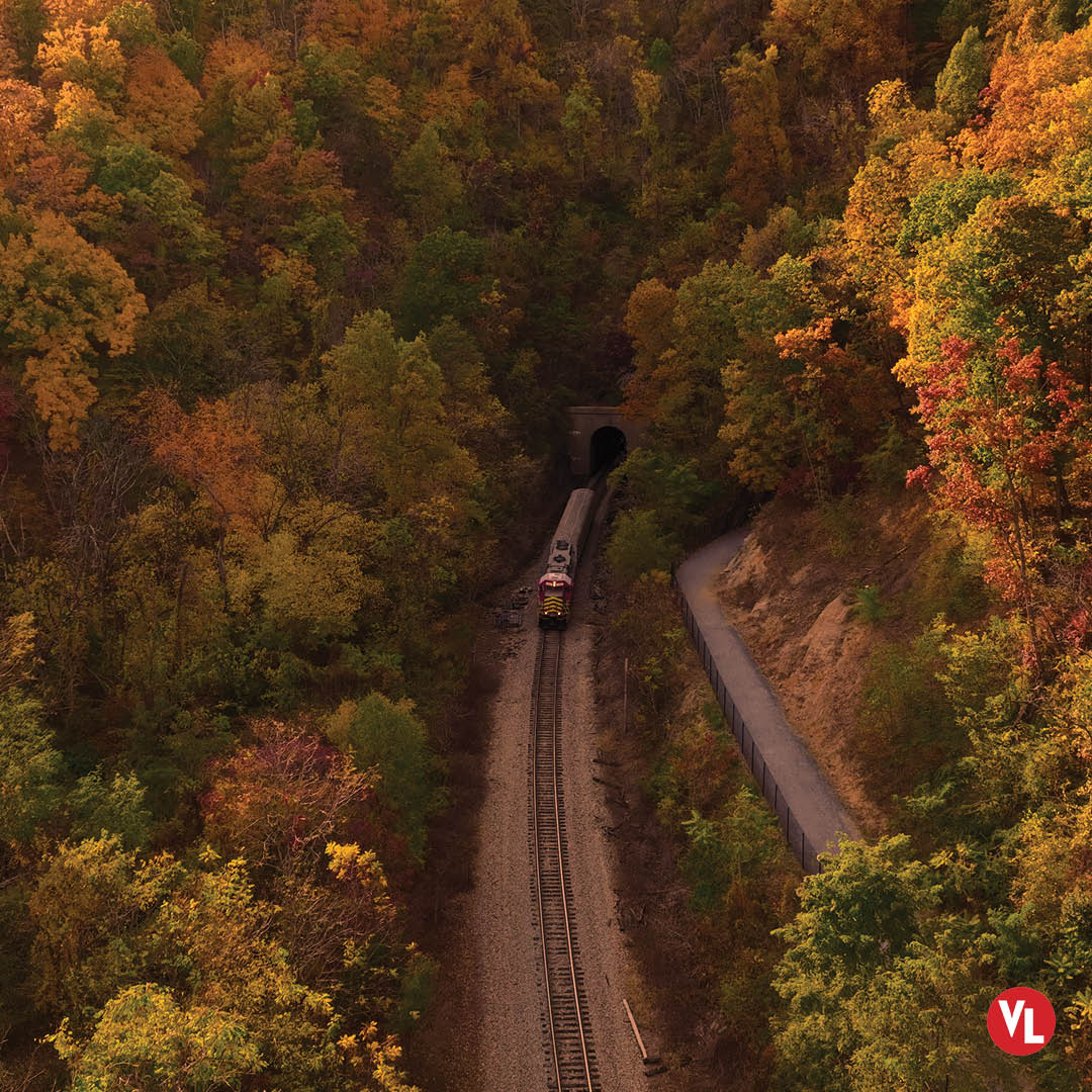 Put down your car key, pick up a train ticket, and enjoy the beautiful sights of the Virginia Scenic Railway like never before. ⁠
⁠
Read more here! 
virginialiving.com/travel/the-vir…