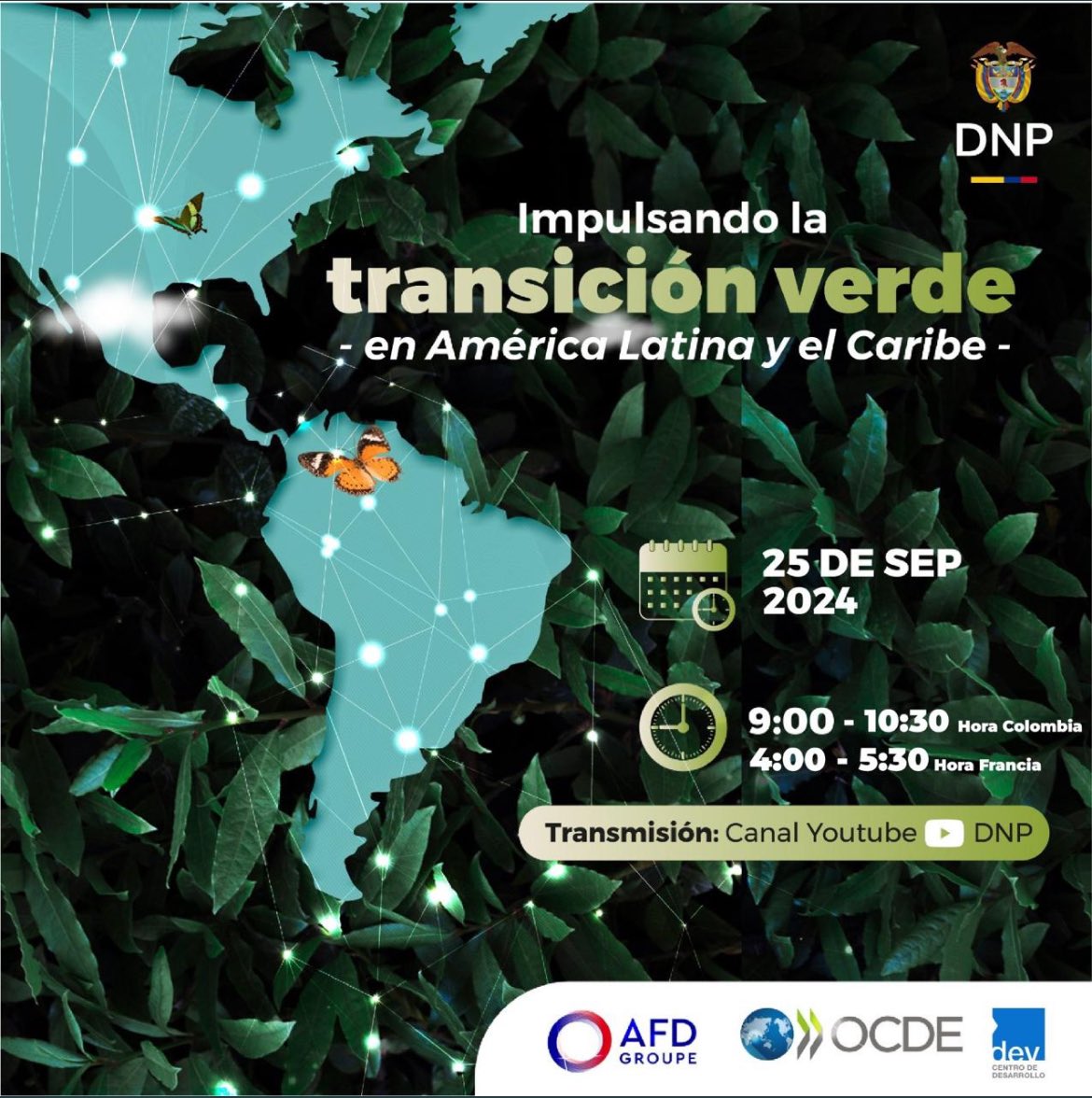 Sebastian Nieto Parra (@snietoparra) on Twitter photo 📢🌱 Mañana miércoles 25/09, <a href="/AFD_es/">Agence française de développement Amérique Latine</a> <a href="/DNP_Colombia/">dnp_colombia</a> & <a href="/OECDdev/">OECD Development</a> tendremos un webinar sobre financiación para la transición 🍀 en #AmericaLatina & #Caribe
📺➡️ youtube.com/watch?v=7LL3G3…
9:00am 🇨🇴 / 16:00 🇫🇷
¡Los esperamos! 📢🌱 Mañana miércoles 25/09, <a href="/AFD_es/">Agence française de développement Amérique Latine</a> <a href="/DNP_Colombia/">dnp_colombia</a> & <a href="/OECDdev/">OECD Development</a> tendremos un webinar sobre financiación para la transición 🍀 en #AmericaLatina & #Caribe
📺➡️ youtube.com/watch?v=7LL3G3…
9:00am 🇨🇴 / 16:00 🇫🇷
¡Los esperamos!