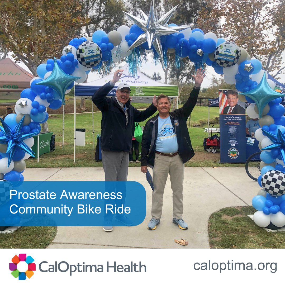 CalOptima's tweet image. CalOptima Health Chief Executive Officer Michael Hunn attended @SupChaffee4’s Second Annual Prostate Cancer Awareness Community Bike Ride.⁣ #ProstateCancer is the most common non-skin cancer in men. Early detection and screening are critical.