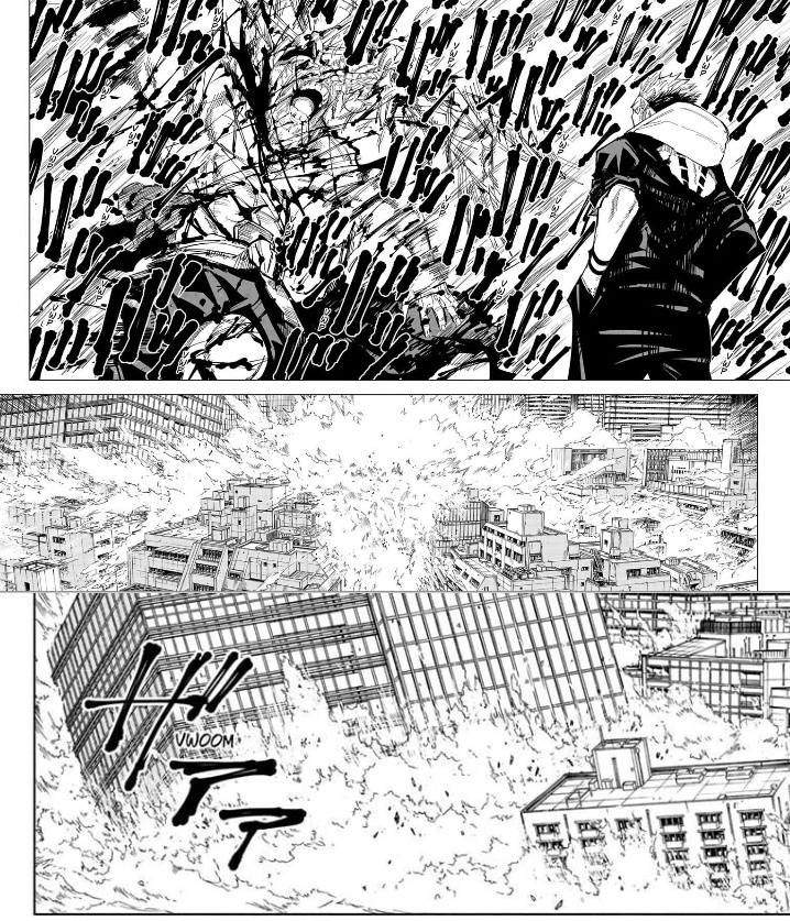 TenSNeo's tweet image. Back when the Sukuna vs Pochita debate was happening, some swore to god that Pochita would walk off Malevolent Shrine + Fuga. I&apos;m just saying that the destructive power is not comparable. If Pochita can&apos;t tank that Bang, imagine what Fuga will do to him