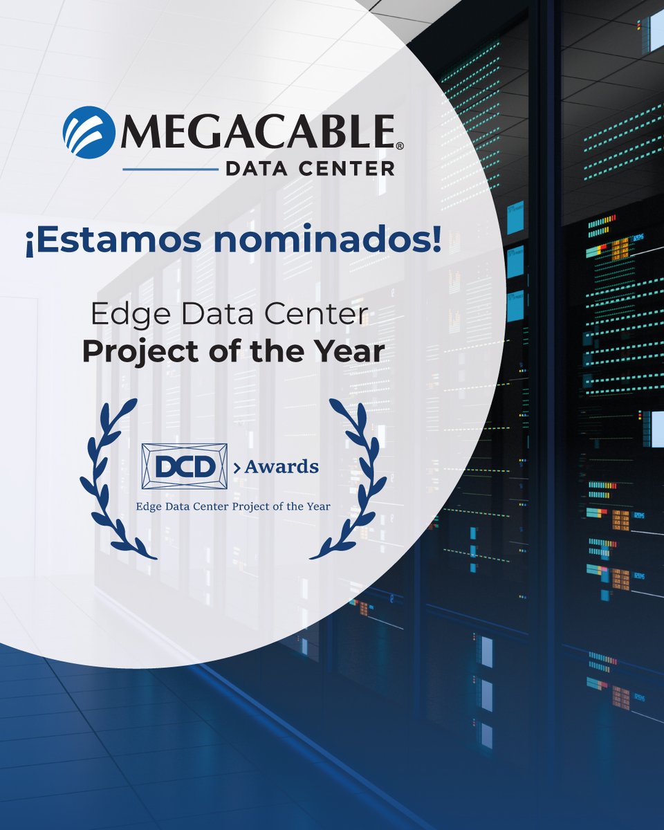 ¡Estamos nominados a uno en de los premios más destacados del sector de Centros de Datos! 🏆Para este año estamos contemplados en la categoría de Edge Data Center 2024 al tener más de 700 data centers Edge a nivel nacional 📷 
#MegacableDataCenter #DCDCancun