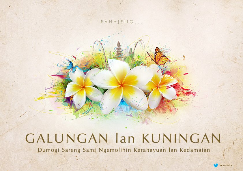 Rahajeng Nyanggra Rahina Galungan lan Kuningan semeton, dumogi sareng sami nemu kerahajengan #galungan #kuningan