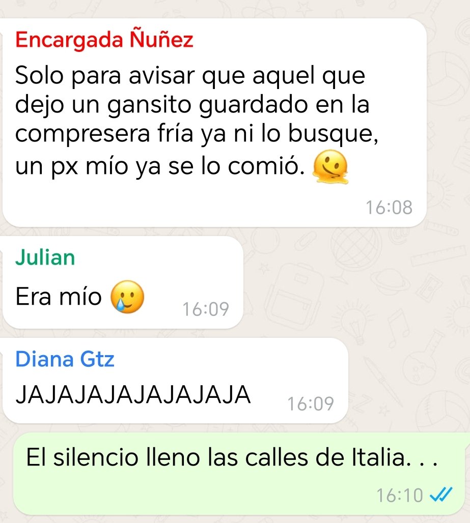 Así la situación en las prácticas JAJAJA #F por Julián.