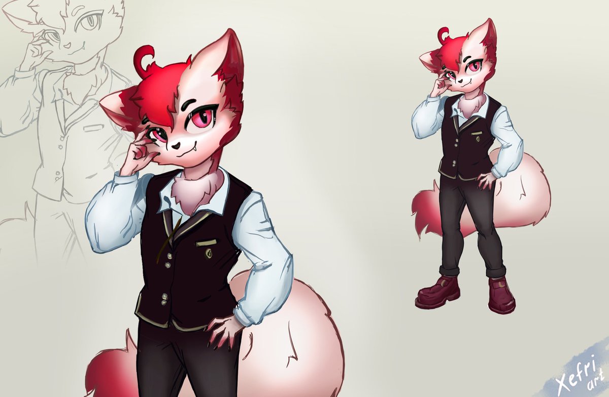 Xefri12's tweet photo. #art #furry #portret #comissionsopen #fox #xefri_art #conceptart #characterdesign #fursona #furryfandom #furrycommision #furryarts https://t.co/U2HiaWJBCS