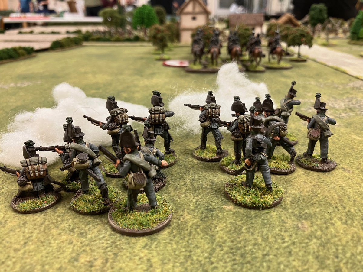 ironcow2103's tweet photo. If there had been an Eastern front in 1813, @andre_crow and myself would have been sent to it, after our lamentable defeat to Mr @JennyTurner1971's French invaders... Vengeance will be ours - in 50 odd years! #SharpPractice #SpreadTheLard https://t.co/0C3d6qh1Nn