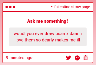 failentineland's tweet photo. YES i will but i also have in the past too (1&amp;3 are really old) https://t.co/pHHyjMD4g0