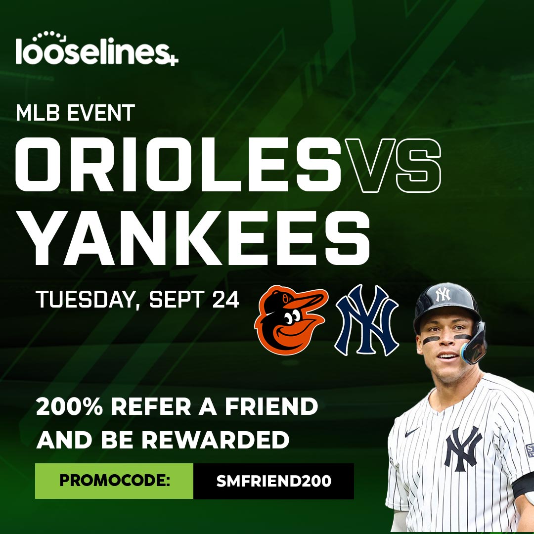 ⚾️ #MLB Today 👇

#Orioles +148
#Yankees -164
Total 8

Who you got❓

💰 Join now: bit.ly/looselines_tw