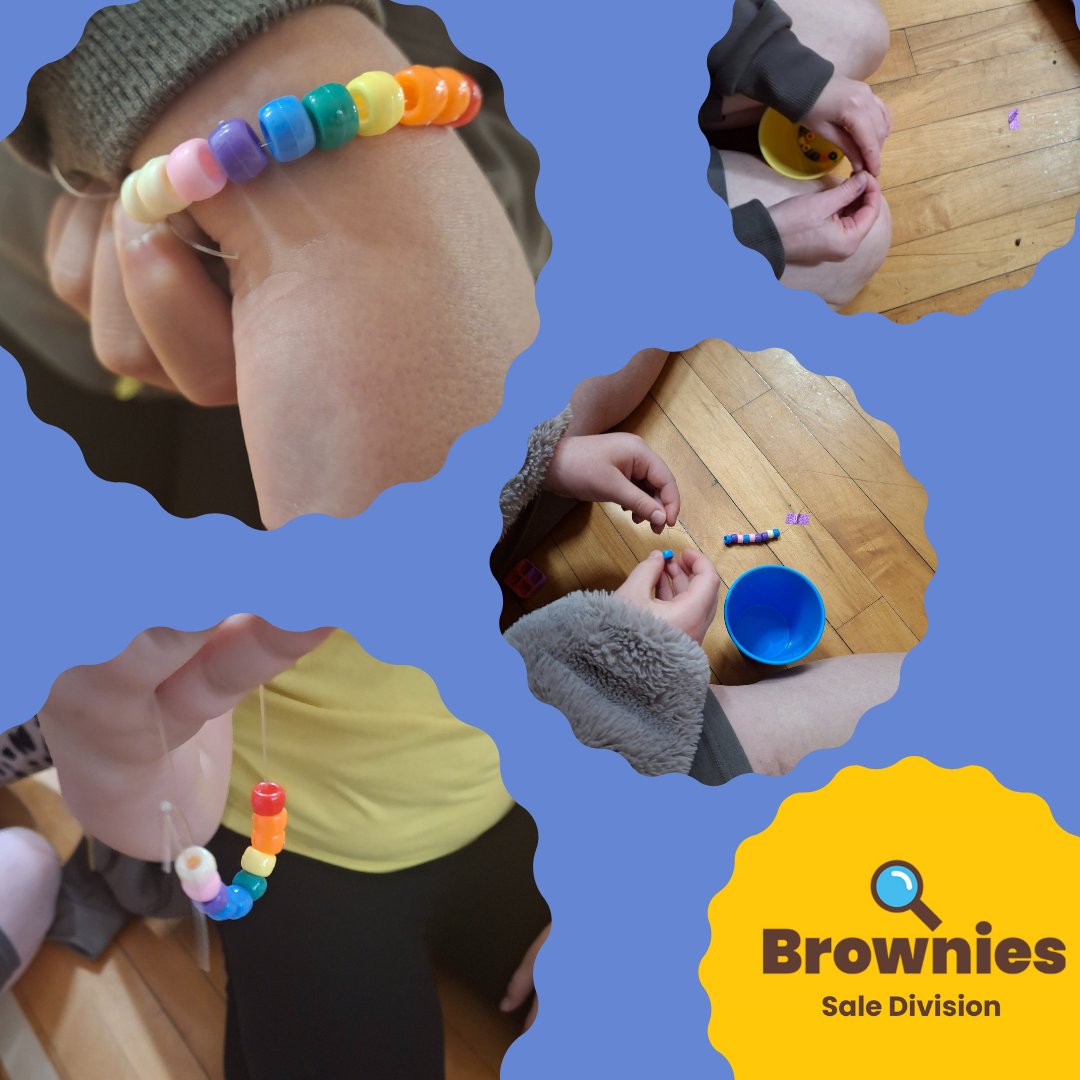 4th Sale Central Brownies have been considering how to make changes, especially when it comes to big issues.
This week, they looked at how they could influence change, chose beads to represent their choices &amp; made bracelets. 
A lot of thinking behind these bracelets!
<a href="/Girlguiding/">Girlguiding</a>