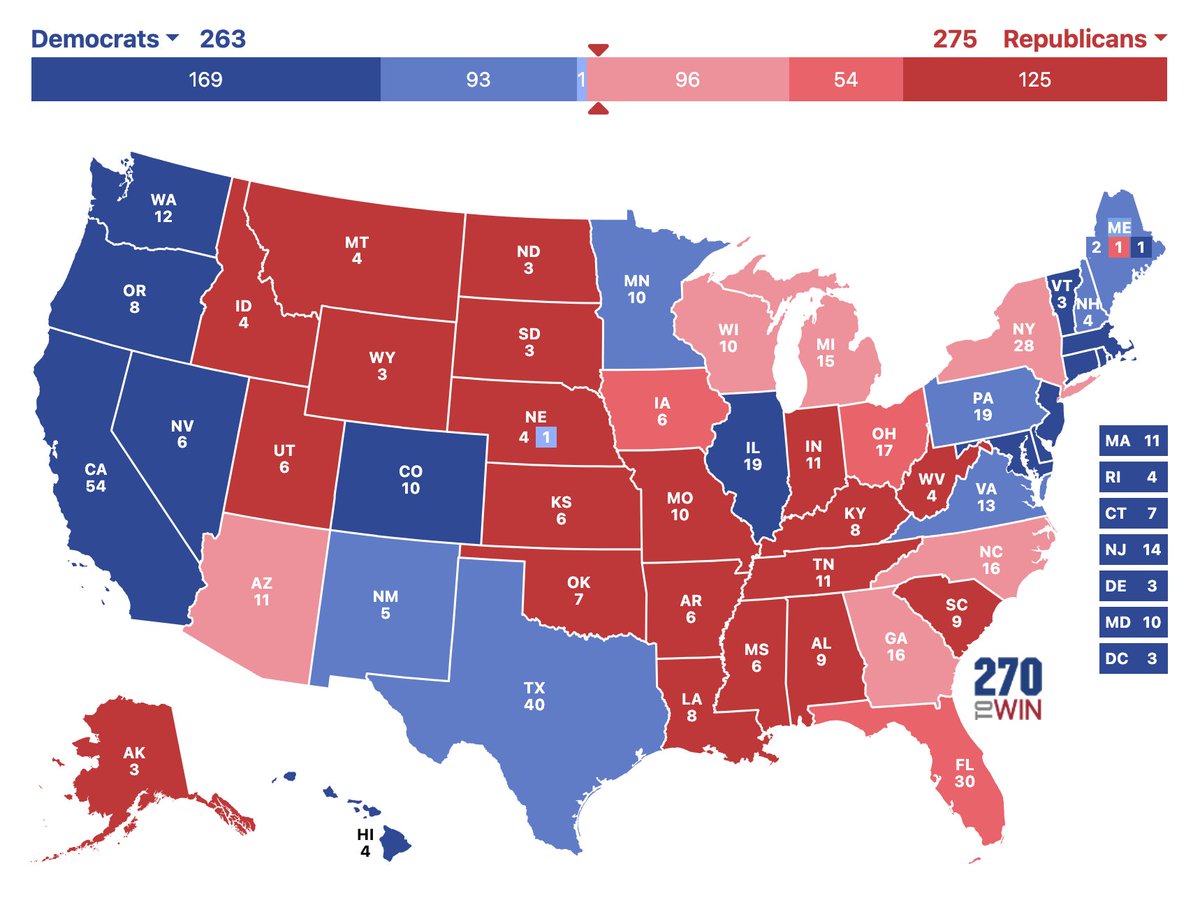 IamSean90's tweet image. The latest Trump Harris Map Is WILD