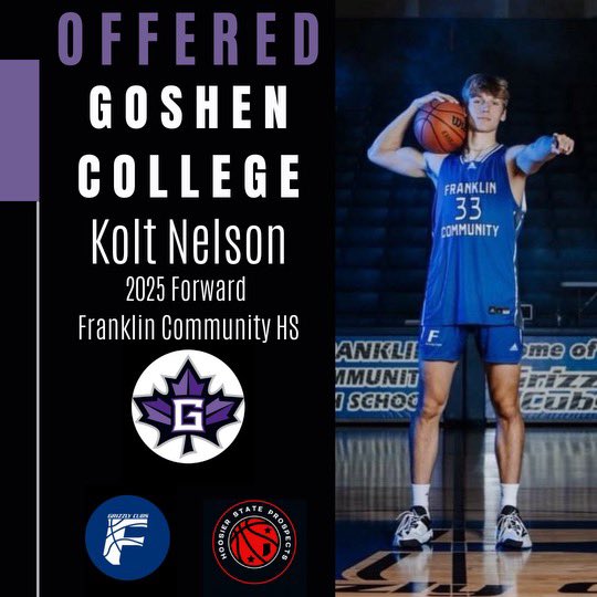 6’7” Kolt Nelson offered by Coach Capps at Goshen!