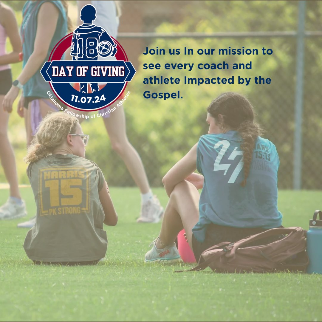 Mark your calendar!!! November 7th is #okfcadayofgiving - a day of generosity to help us further our mission.
