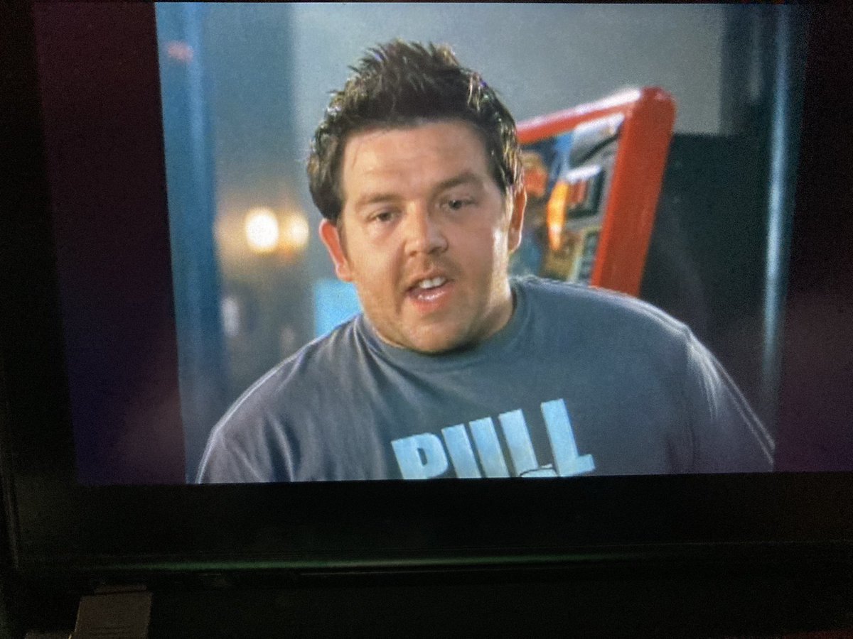 ACSarahAC's tweet image. For anyone curious (as I was) the Qantas edition of Shaun of the Dead is uncensored! Unfortunately it also does not have subtitles so you will have to take my word for it, but I'm sure you all know what Ed is saying  here. cc @edgarwright