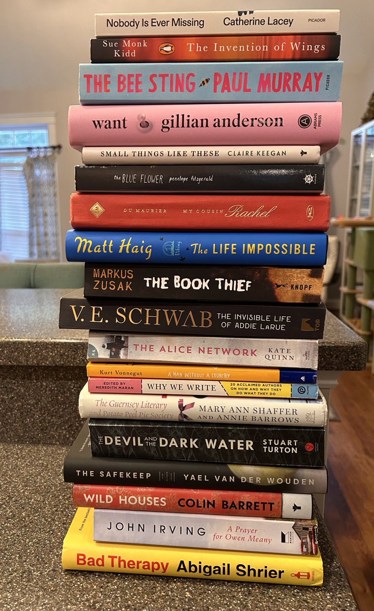 bowerspartyof5's tweet photo. Hi I’m Heather. If you didn’t already know that I’m kind of a goof, here’s this. A photo shoot with my new shirt and unread books. 😆 #tbr #books #whichonefirst https://t.co/HCJ4E4sEqe
