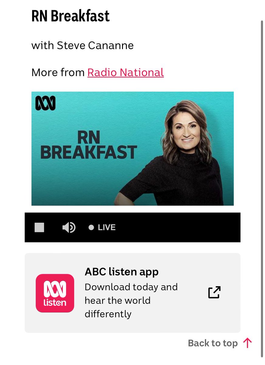 CJJennett's tweet photo. Currently listening👂 📻 to: @Karen_Canfell live on ABC Radio National Breakfast, talking about the #EPICC project, and recent Quad commitment to strengthening cancer control in the Indo-Pacific, starting with elimination of cervical cancer! @DaffodilCentre https://t.co/QbyCOeGZRP