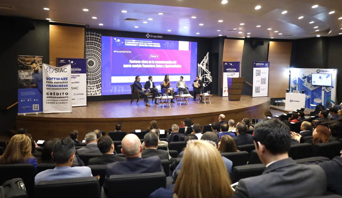 IMEFOficial's tweet photo. En el Foro Sistema Financiero 2024 tuvimos una discusión fundamental con expertos del sector sobre los retos y oportunidades en el nuevo modelo financiero en el Panel: Factores clave en la reconstrucción del nuevo modelo financiero: Retos y Oportunidades. https://t.co/m3OzfzSr9U