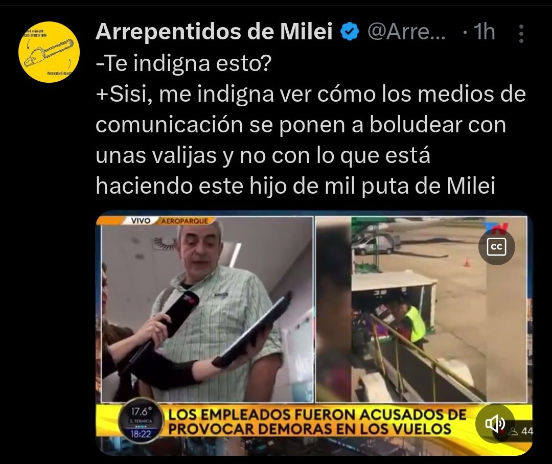 therealbuni's tweet photo. Los kukardos salieron a defender a los valijeros de intercargo
Y resulta que eran los que se habían robado la ropa y los celulares de la selección paralimpica cuando volvieron de paris
Siempre del lado de los chorros https://t.co/xqmrl5SdDc