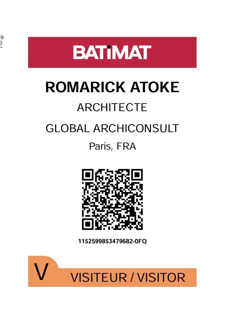 Cette année aussi du 30/09 au 03/10, @global_archiconsult sera sur le salon <a href="/Batimat/">BATIMAT</a> 2024.
Prenons-y RDV pour échanger sur de futures collaborations à objectifs communs !

+229 67 28 86 86 / +33 6 26 57 41 60
contact@globalarchiconsult.com