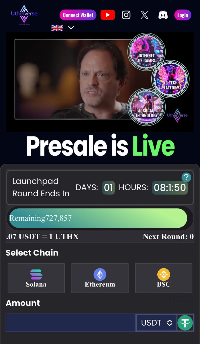 ⏰ 32 hours and less than 800k $UTHX left in FINAL launchpad presale  round!.. TGE September 28th. Load up while you can! (LINK IN BIO)