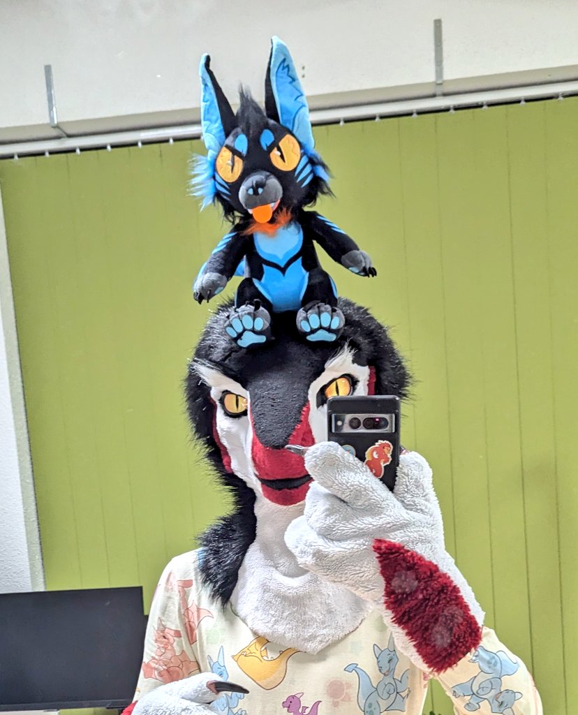 Drakone8's tweet photo. Look at this cute little fella. Mini raze finally made it to his new home in Germany.
Thank you @Twilight_Saint and @BuildAFur for making him. Love him so much ❤️ https://t.co/Lk2MN9M4lQ