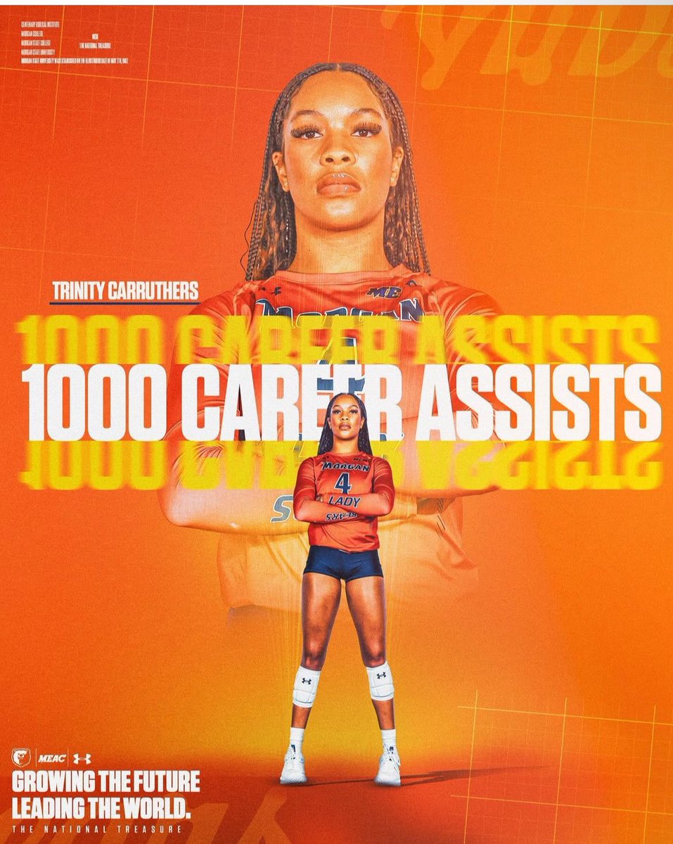 A Thousand Ways to Assist - 
🐻🏐Celebrating Trinity Carruthers’ Milestone Achievement!💪

@meacsports | @underarmour
#GoBears🔷🔶