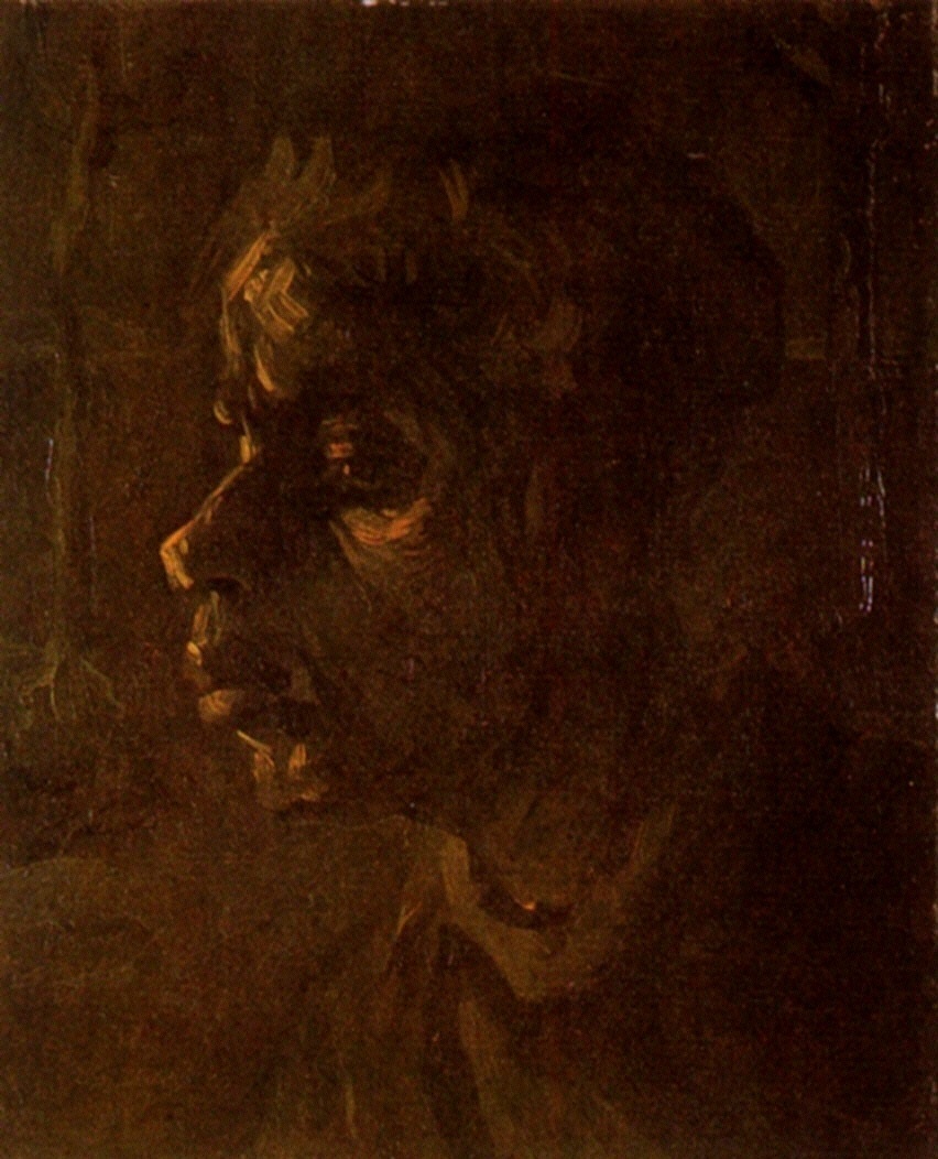 vangoghartist's tweet photo. Head of a Peasant Woman, 1885 https://t.co/yyS3amA8Vk