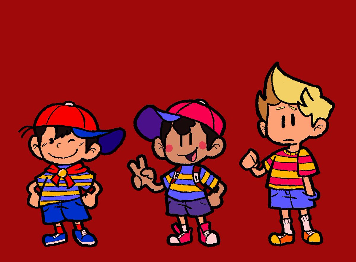my designs of the #Earthbound party and a few extras 

#Mother2 #Mother3