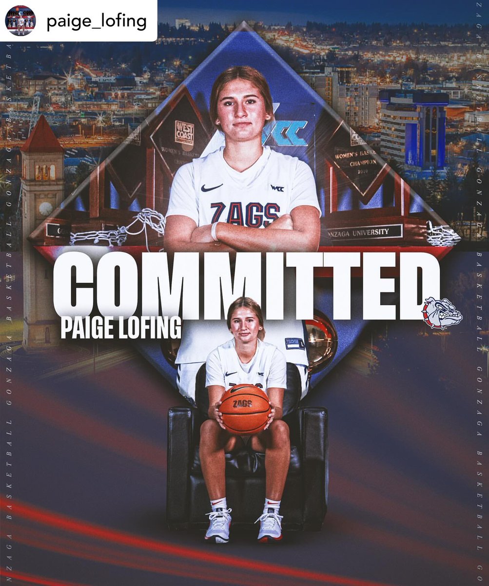 LWJ College Fit Consulting (@lwj_productions) on Twitter photo ❤️💙🏀 Congrats to <a href="/plofing3/">Paige Lofing</a> who announced on her IG account she has officially made the decision to commit to
<a href="/ZagWBB/">Gonzaga Women's Basketball</a>. The 2025 top Montana recruit will be a Zag.
#mtscores ❤️💙🏀 Congrats to <a href="/plofing3/">Paige Lofing</a> who announced on her IG account she has officially made the decision to commit to
<a href="/ZagWBB/">Gonzaga Women's Basketball</a>. The 2025 top Montana recruit will be a Zag.
#mtscores
