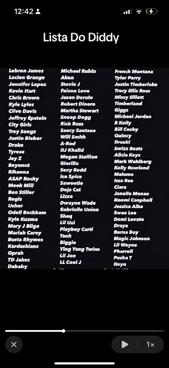 444Sith's tweet photo. La liste apparement des invités de P.Diddy
#Diddy #diddylist #PuffDaddy #DiddyArrested https://t.co/ilBxxMMReM