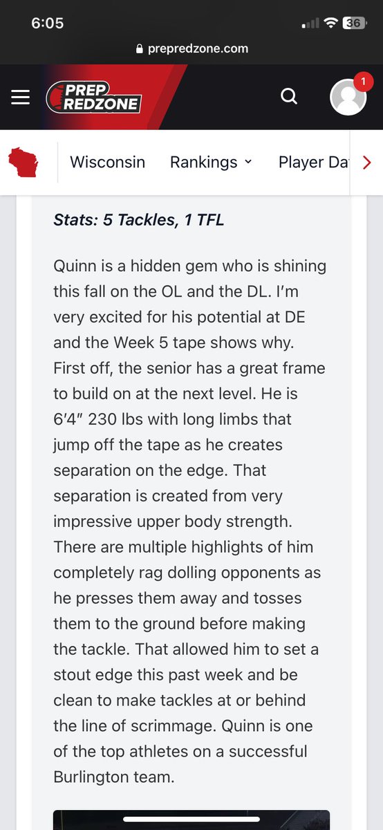 Thanks for the write up <a href="/PrepRedzoneWI/">Prep Redzone Wisconsin</a> <a href="/MJ_NFLDraft/">Mark Johnson</a> 
<a href="/bhsdemonsfb/">Burlington Football</a> @travisWSN