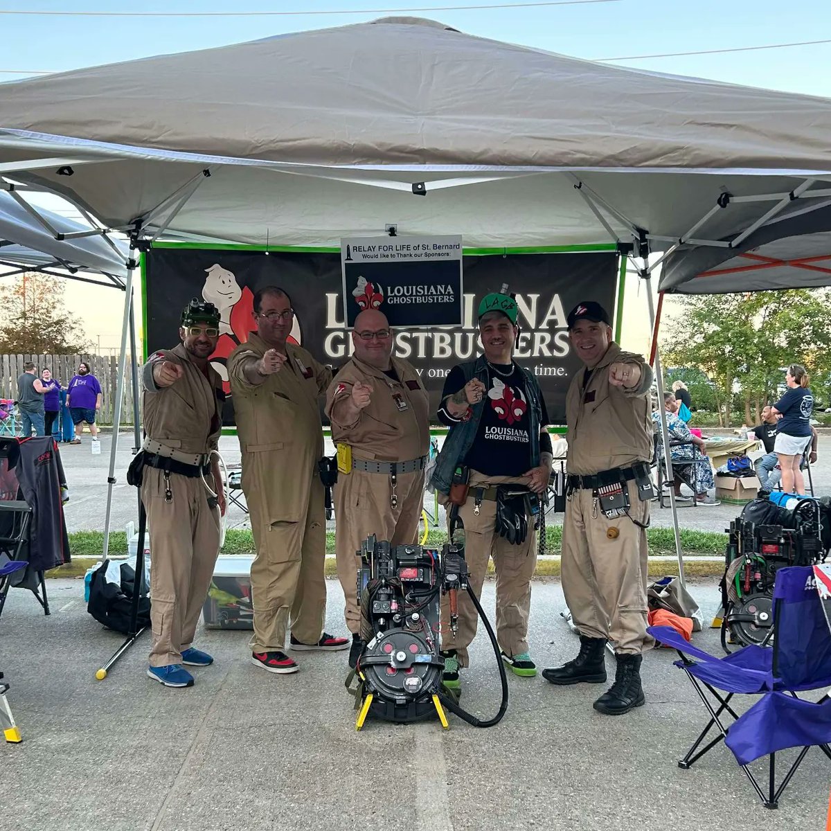 LAGB brought it home as the top Sponsor at Relay for Life St Bernard last weekend earning over $7000 at a series of events last winter and spring. #Cancer #americancancersociety #acs #ghostbusters