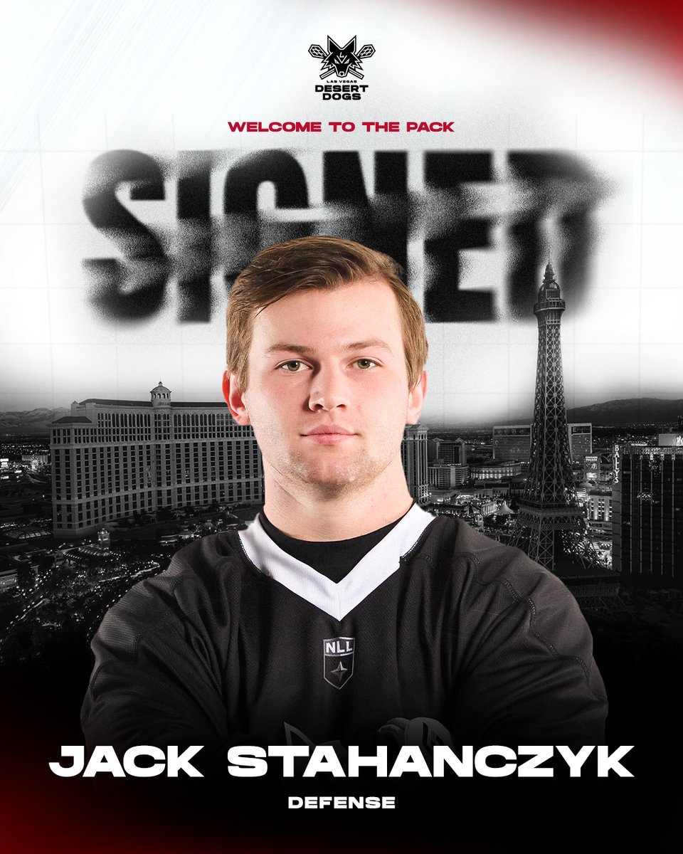 🚨 SIGNING ALERT 🚨 

Jack Stahanczyk has been signed to the Pack. Welcome to Vegas!

#DefendTheDen | pending league approval
