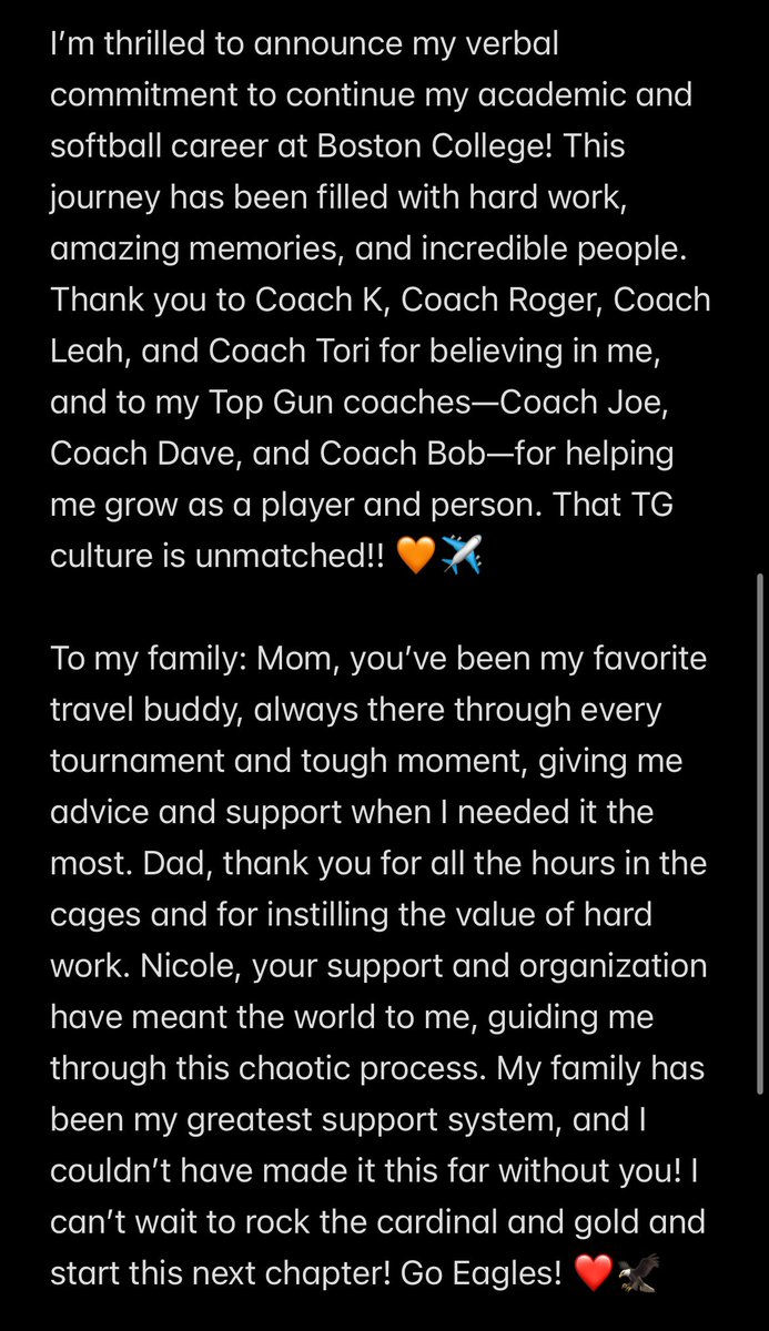 Charlotte Garrison 2026 (@charlotteg2026) on Twitter photo beyond excited to announceโฆ.YA GIRL IS COMMITTED ๐ฆ
โฅ๏ธโผ๏ธ <a href="/BC_Softball/">BC Softball ๐ฅ</a> <a href="/CoachKvilhaug/">Amy Kvilhaug</a> <a href="/CoachRogerW/">Roger Wilson</a> <a href="/Leah_Boggs10/">Coach Leah</a> <a href="/coach_toric/">Tori Constantin</a> | <a href="/TGASciara/">Top Gun National 16</a> <a href="/TGA_Turner/">Top Gun National 18U</a> <a href="/BTurner_75/">Bob Turner</a> <a href="/rochad2042/">David Rocha</a> <a href="/topgunfastpitch/">Top Gun Fastpitch</a> <a href="/JaysSoftball/">Jays Softball</a> | <a href="/ExtraInningSB/">EXTRA INNING SOFTBALL</a> <a href="/SoftbalAmerica/">Softball America</a> <a href="/tagupSoftball/">tagup</a> | ๐ฆ
beyond excited to announceโฆ.YA GIRL IS COMMITTED ๐ฆ
โฅ๏ธโผ๏ธ <a href="/BC_Softball/">BC Softball ๐ฅ</a> <a href="/CoachKvilhaug/">Amy Kvilhaug</a> <a href="/CoachRogerW/">Roger Wilson</a> <a href="/Leah_Boggs10/">Coach Leah</a> <a href="/coach_toric/">Tori Constantin</a> | <a href="/TGASciara/">Top Gun National 16</a> <a href="/TGA_Turner/">Top Gun National 18U</a> <a href="/BTurner_75/">Bob Turner</a> <a href="/rochad2042/">David Rocha</a> <a href="/topgunfastpitch/">Top Gun Fastpitch</a> <a href="/JaysSoftball/">Jays Softball</a> | <a href="/ExtraInningSB/">EXTRA INNING SOFTBALL</a> <a href="/SoftbalAmerica/">Softball America</a> <a href="/tagupSoftball/">tagup</a> | ๐ฆ