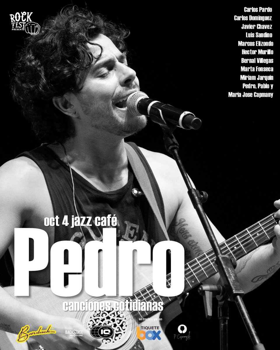 Canciones Cotidianas de José Capmany EN VIVO | Oct 4 | <a href="/jazzcafecr/">Jazz Café</a> | 20h00 | Entradas en tiquetebox.app/e/capmany_canc… #oigarocktico <a href="/PedroCapmany/">Pedro Capmany</a>