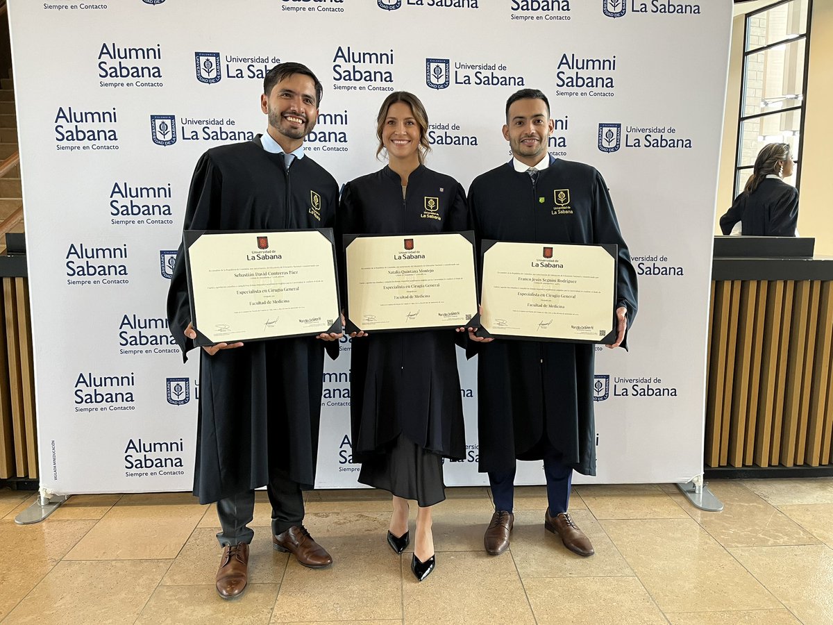 Departamento de Cirugía Universidad de La Sabana (@cirugiausabana) on Twitter photo Orgullosos de nuestros egresados. Cirujanos confiables que estan preparados para contribuir a la salud de sus conciudadanos. Dr. Sebastian Contreras, Dra Natalia Quintana, Dr. Franco Segnini. <a href="/lucardo61/">Luis Carlos Dominguez Torres</a> <a href="/nvvegap/">nvvegap</a> <a href="/diegosierrab/">Diego Sierra B.</a> <a href="/MedicinaSabana/">Facultad de Medicina Unisabana</a> <a href="/ascolcirugia/">AsColCirugía</a> 👏👏👏👏 Orgullosos de nuestros egresados. Cirujanos confiables que estan preparados para contribuir a la salud de sus conciudadanos. Dr. Sebastian Contreras, Dra Natalia Quintana, Dr. Franco Segnini. <a href="/lucardo61/">Luis Carlos Dominguez Torres</a> <a href="/nvvegap/">nvvegap</a> <a href="/diegosierrab/">Diego Sierra B.</a> <a href="/MedicinaSabana/">Facultad de Medicina Unisabana</a> <a href="/ascolcirugia/">AsColCirugía</a> 👏👏👏👏