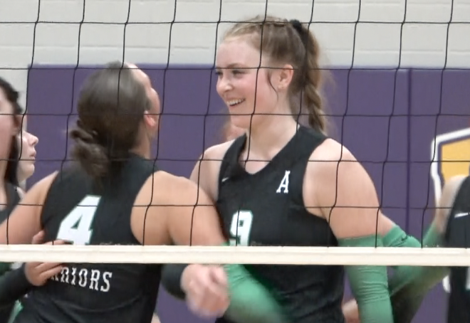 Channel1450com's tweet photo. Williamsville Survives Three Set Battle With Athens for Sangamo Win:
https://t.co/yrZ9VoOdPq https://t.co/izAm0JlGUh