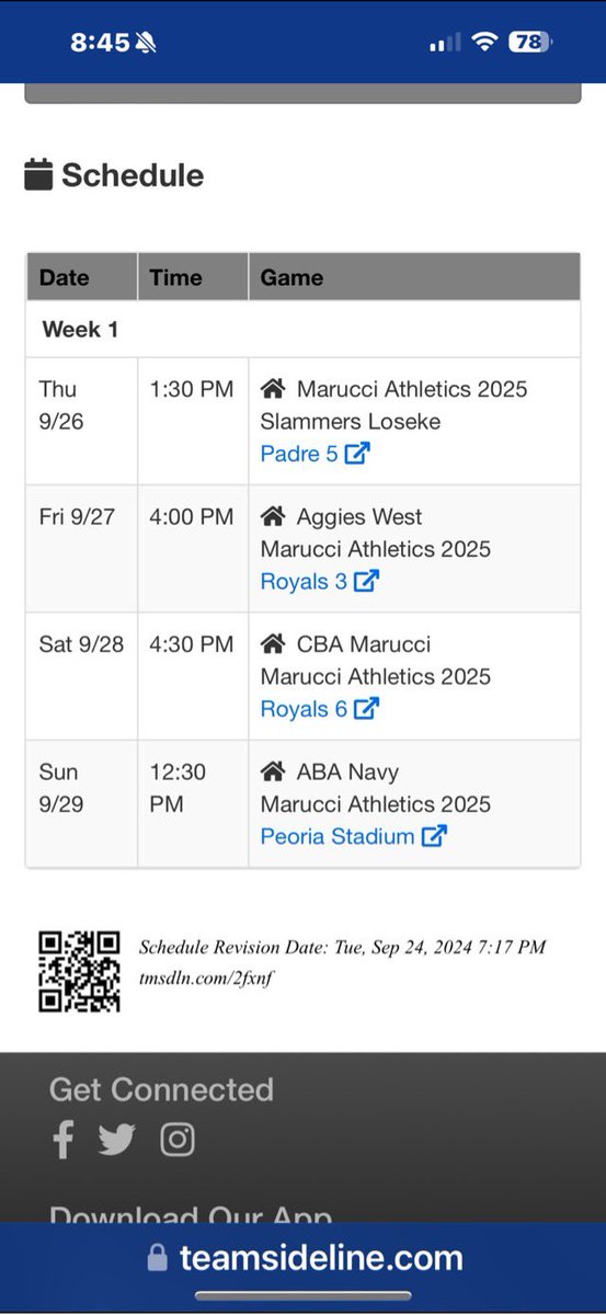 Game Schedule for the Senior Fall Classic!!! I’m closing out the last two innings on Thursday’s game and starting on Saturday <a href="/PitchingCoachU/">Pitching Coach "U"</a> <a href="/AZ_Athletics/">Marucci Athletics Baseball</a> <a href="/LibertyLionsBB/">Liberty Lions Baseball</a>