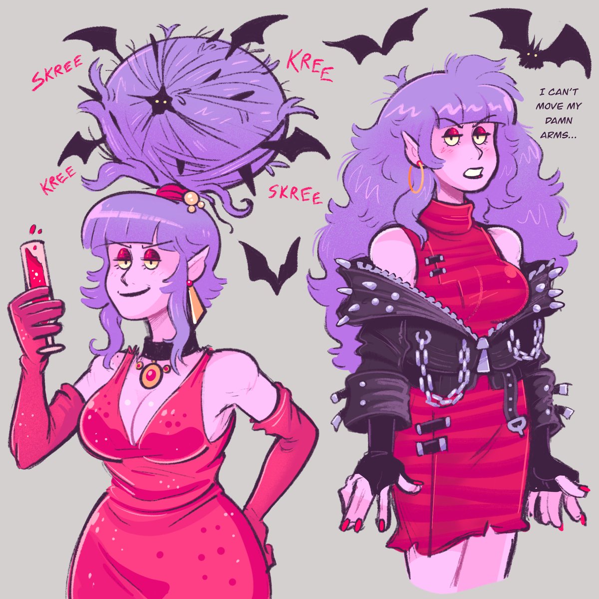 LowBudgetGhost's tweet image. If you see this post a purple character 👩‍🎤🦇💜