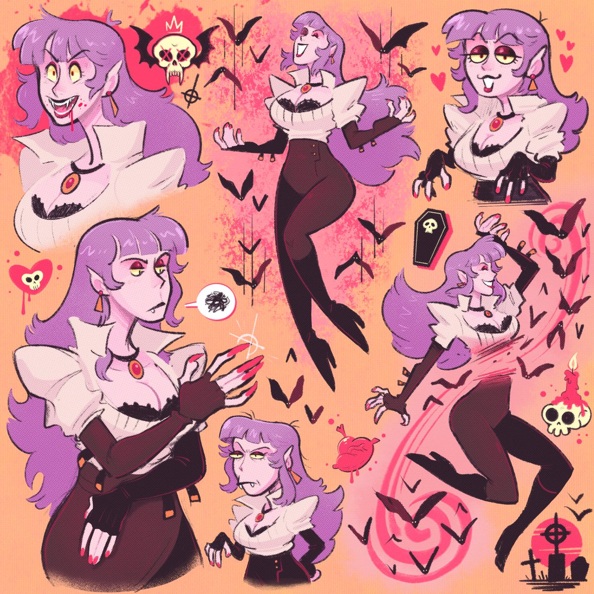 LowBudgetGhost's tweet image. If you see this post a purple character 👩‍🎤🦇💜