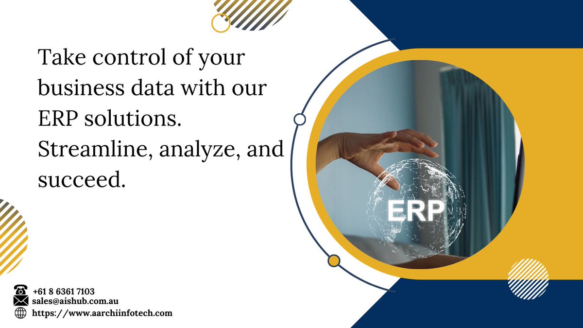 AISHubAU's tweet image. Data chaos got you down? 😩 

AIS can help! We turn scattered info into streamlined solutions with SuiteCRM &amp;amp; Odoo. Let’s boost your business together! 🚀

Learn more at - aarchiinfotech.com/robust-erp-ser… 

#ERPDatamanagement #PerthAU #AIS #PerthTech